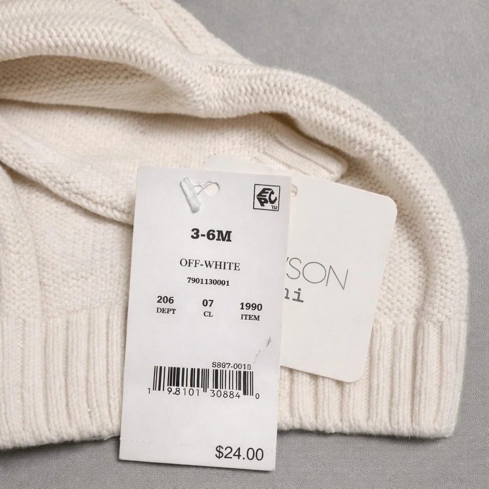 Grayson Mini Baby Knit Set 3-6 Months - Cardigan & Pants NWT
